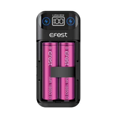 Efest Lush Box 18650 Battery Charger & Power Bank | MIST UK Efest Lush Box 18650 Battery Charger & Power Bank | MIST UK