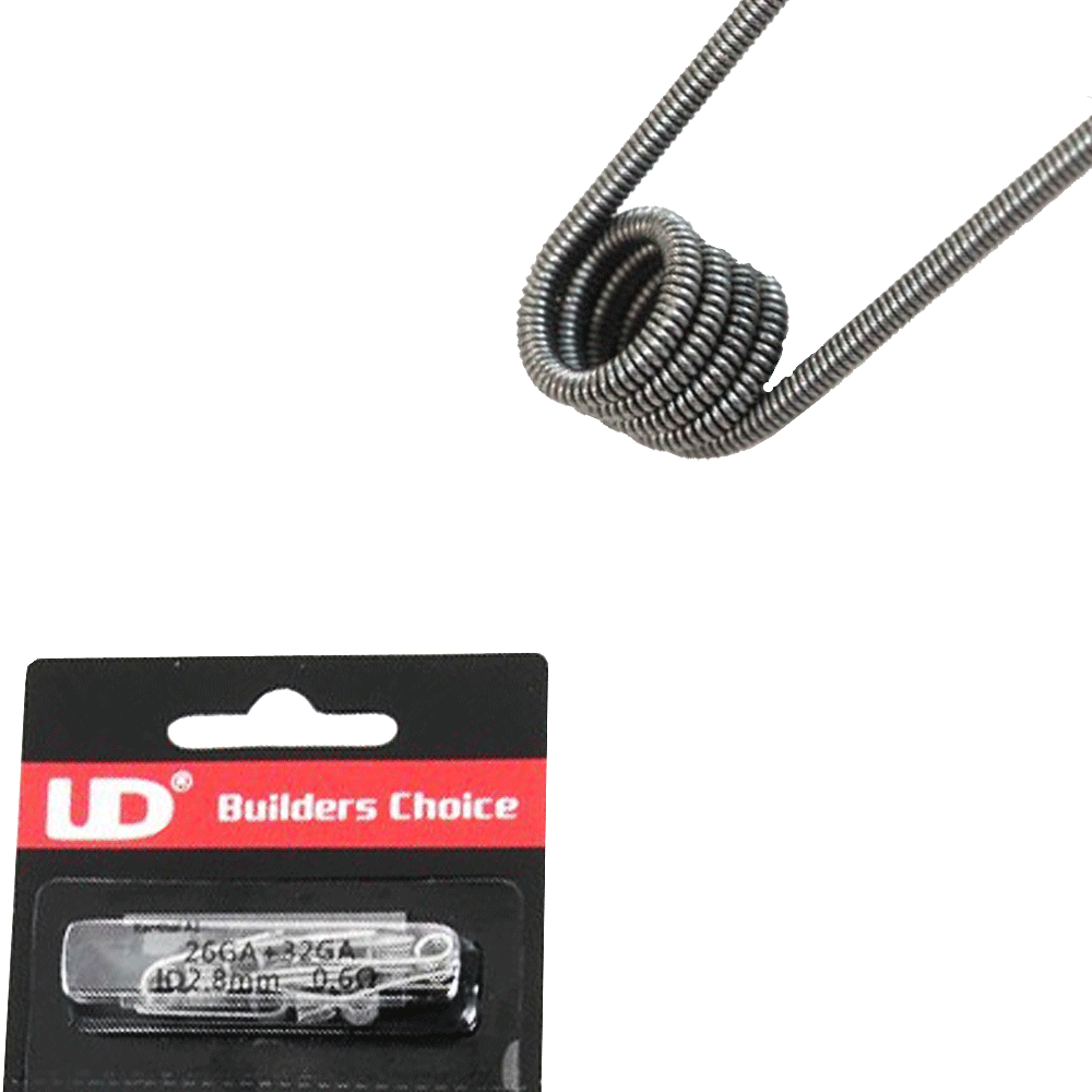 UD Pre-Built Clapton Coils x10 (0.6ohm)