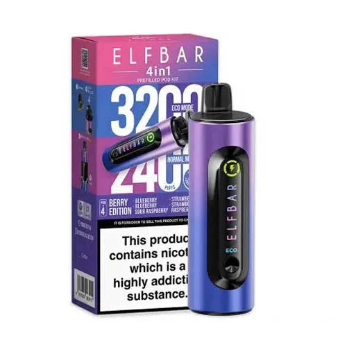 Elf Bar 4-in-1 Pod Kit - 4 Flavours, Dual Power Modes Elf Bar 4-in-1 Pod Kit - 4 Flavours, Dual Power Modes