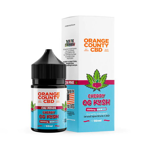 Cherry OG Kush CBD E-Liquid 1500mg 50ml | Orange County Cherry OG Kush CBD E-Liquid 1500mg 50ml | Orange County