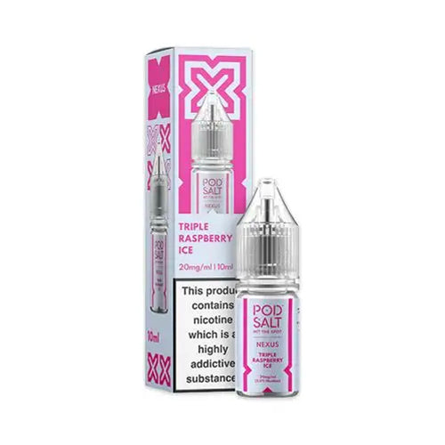 Pod Salt Nexus Triple Raspberry Ice Nic Salt