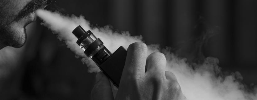 man vaping