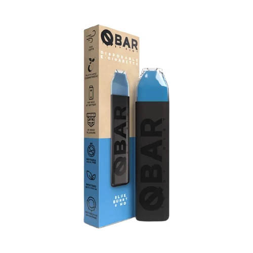 Blue Burst flavour of QBAR disposable vape from Riot Squad