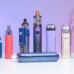 different MTL vape kits from different brands on a table for a review