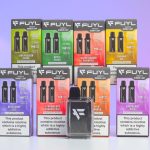 Photo of a Dinner Lady Prefilled FUYL pod vape kit together with different flavour pods.