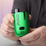 A person holding a Lemon Lime Ivg Pro 12 prefilled kit