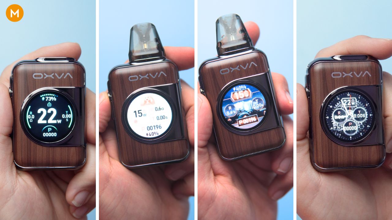 Photo collage showing XLIM SQ PRO 2's built-in themes