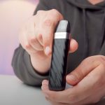 Aiden from MIST UK holding a Voopoo Argus Z2 for a review
