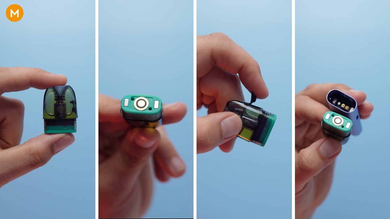 Photo showing the pods of the Voopoo Argus G3 Mini