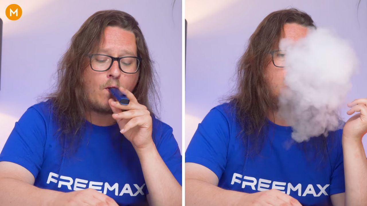 Aiden testing the FreeMax Rexa Lite