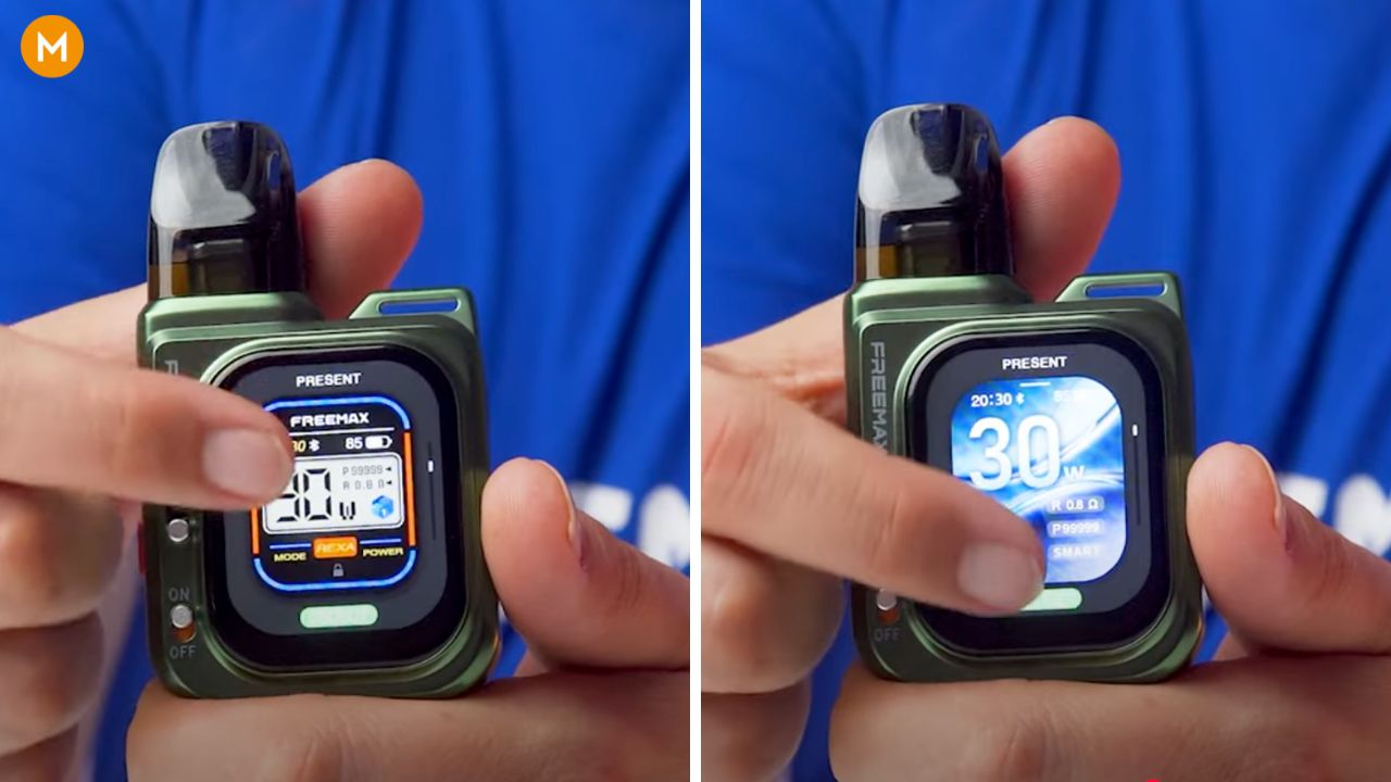 Photo showing the theme options of the Rexa Smart