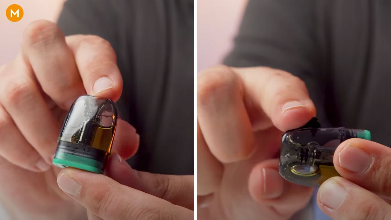 Aiden showing the pod for the Argus G3 Mini