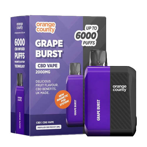 Orange County CBD 2000mg CBD + CBG vape kit
