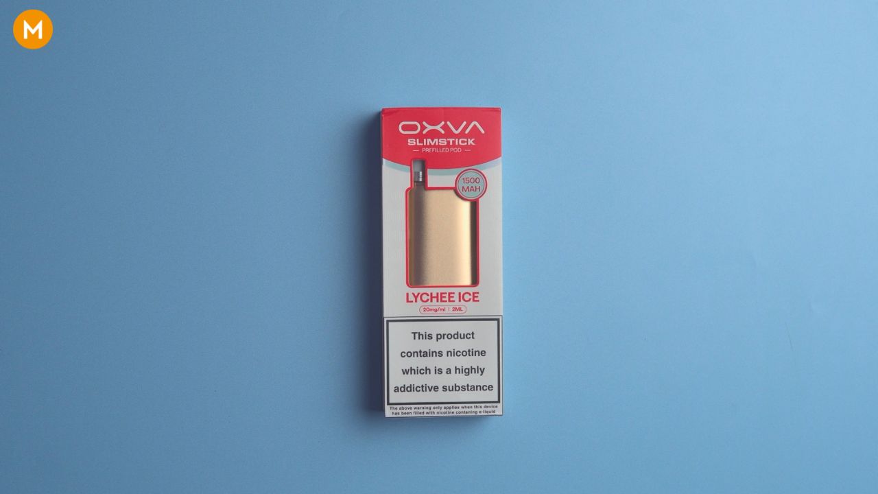 Photo showing the packaging of the Slimstick by OXVA