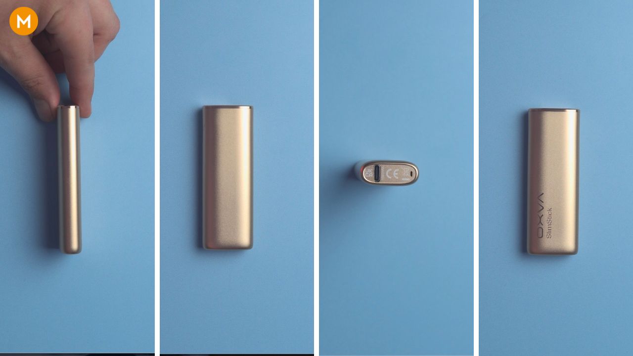 Photo collage showing the Slimstick mod in different angles