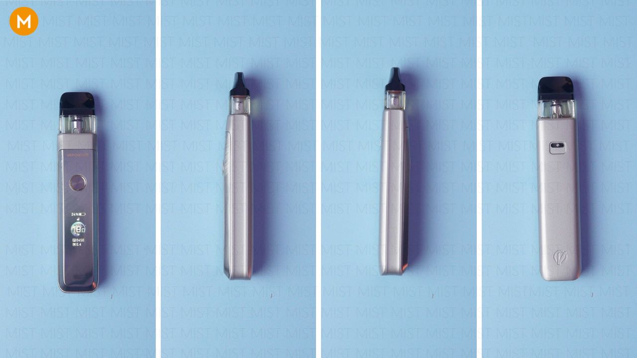 Photo collage showing the build quality and the design of the Vaporesso XROS Pro 2