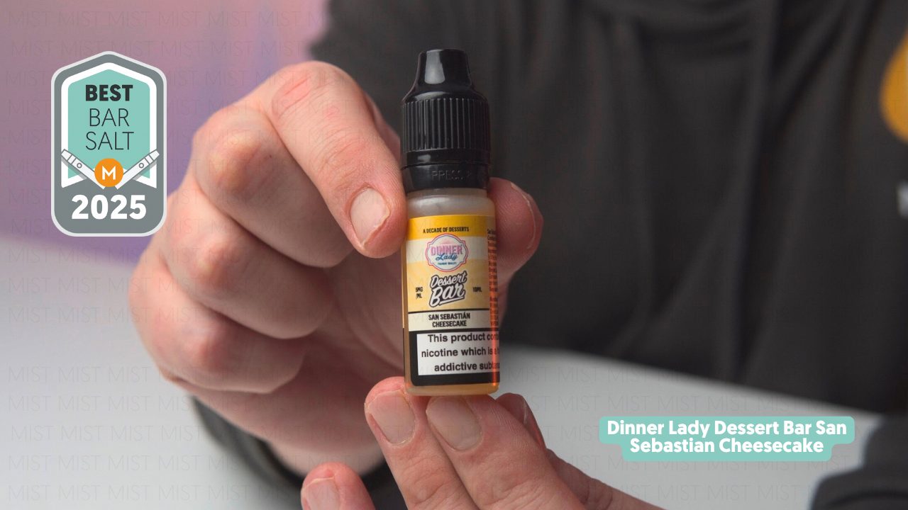 Photo showing the Dinner Lady Dessert Bar San Sebastian Cheesecake, MIST's top pick for the best bar salt in 2025