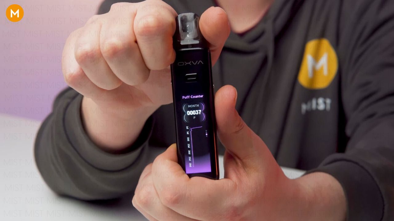 Photo showing the puff counter of the XLIM 3 Ultra