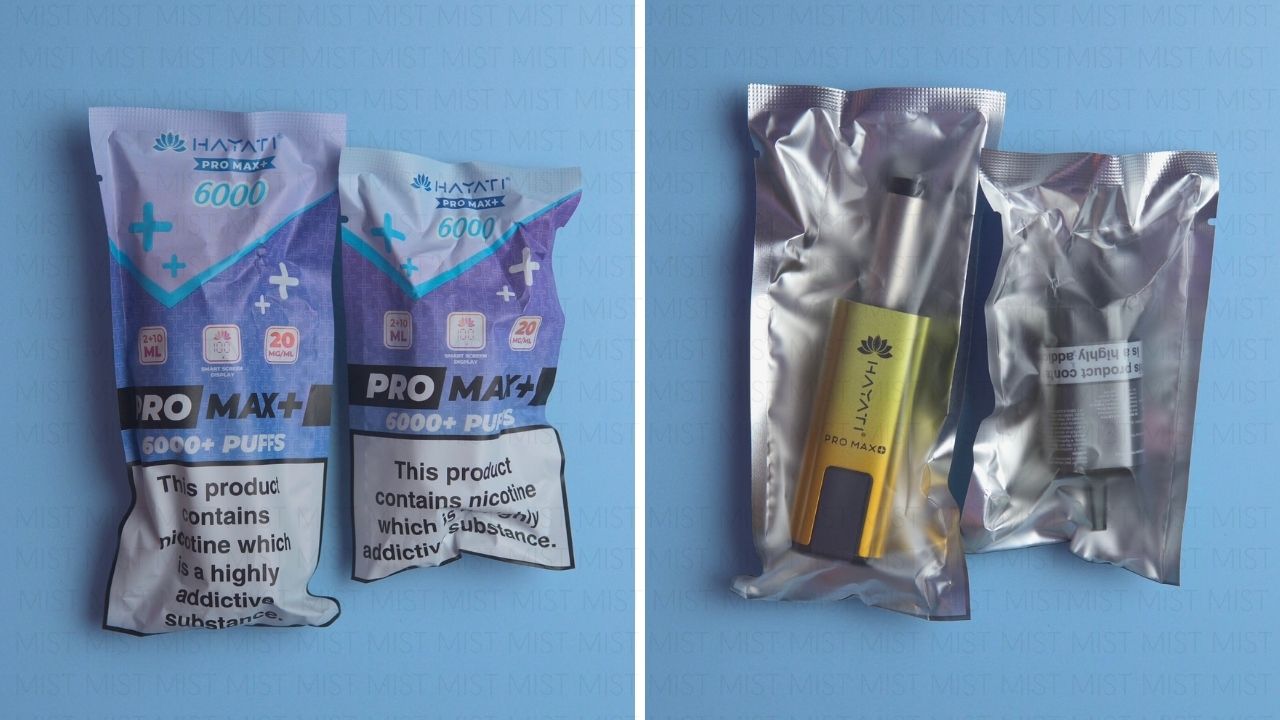 Photo showing the packaging of the Hayati Pro Max Plus