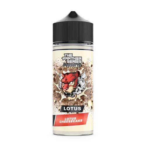 Photo showing the 100ml shortfill Dr. Vapes Dessert Series Lotus 100ml.
