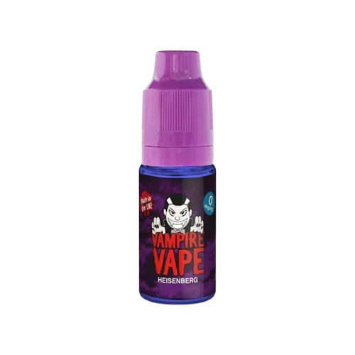 A photo showing a 10ml bottle of Vampire Vape Heisenberg
