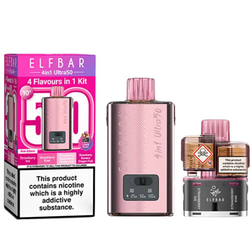 Photo showing the Elf Bar 4 in 1 Ultra 50