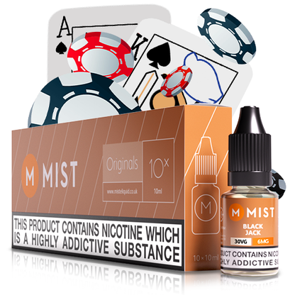 Black Jack E Liquid (10x10ml)