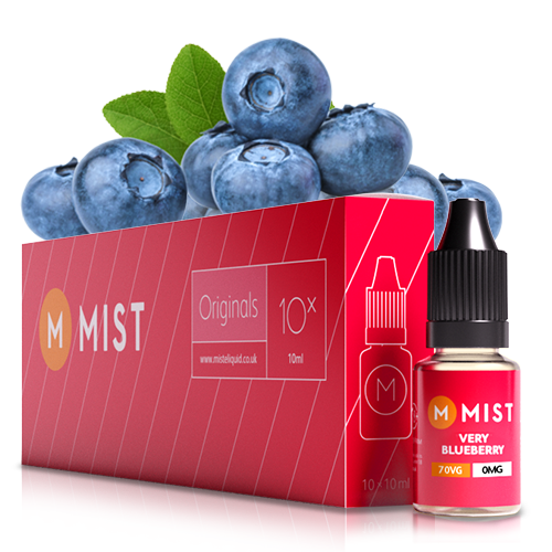 Very Blueberry Vape Juice (10x10ml) — 30PG/70VG (Extra Vapour) / NONE 0mg