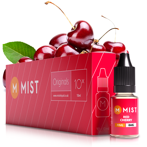 Red Cherry E Liquid (10x10ml) — 30PG/70VG (Extra Vapour) / NONE 0mg