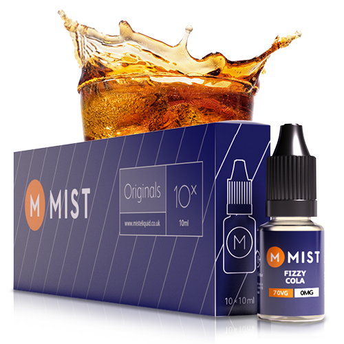 Fizzy Cola E Liquid (10x10ml) — 30PG/70VG (Extra Vapour) / NONE 0mg