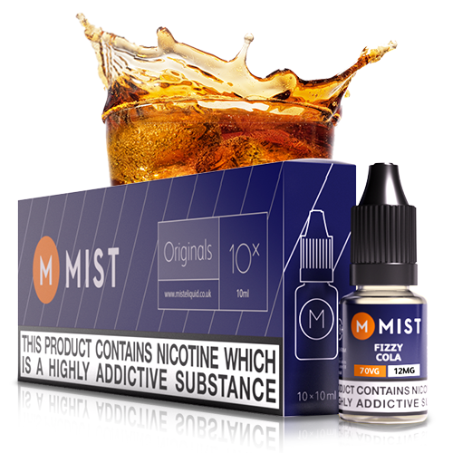 Fizzy Cola E Liquid (10x10ml) — 30PG/70VG (Extra Vapour) / Medium 12mg