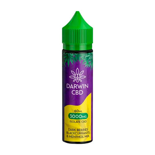 Darwin - Dark Berries Blackcurrants &amp; Menthol Mix - CBD Isolate 60ml 