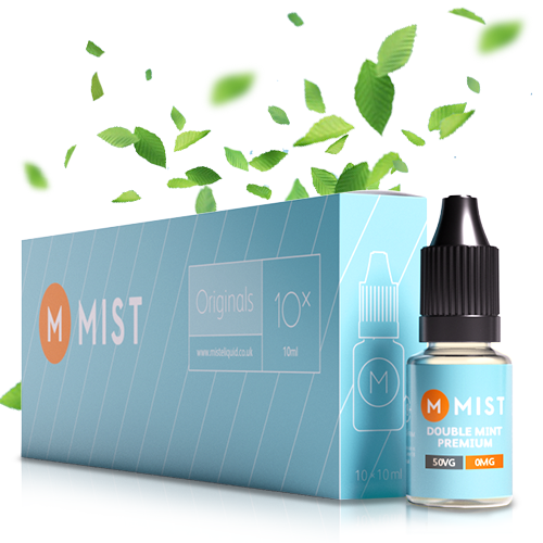 Double Mint Premium E Liquid (10x10ml) — NONE 0mg