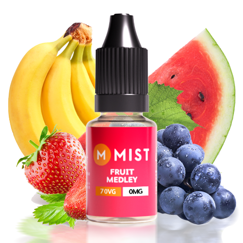Fruit Medley E Liquid 10ml — 30PG/70VG (Extra Vapour) / NONE 0mg