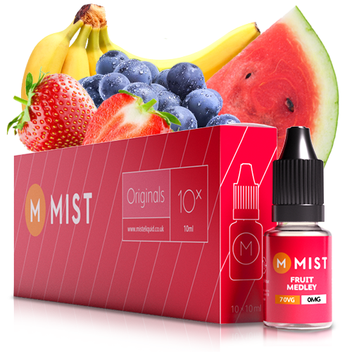 Fruit Medley E Liquid (10x10ml) — 30PG/70VG (Extra Vapour) / NONE 0mg