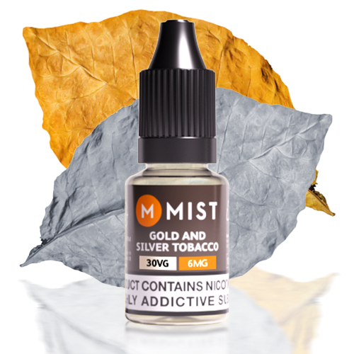 Gold &amp; Silver Tobacco E Liquid 10ml
