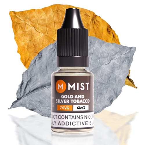 Gold &amp; Silver Tobacco E Liquid 10ml