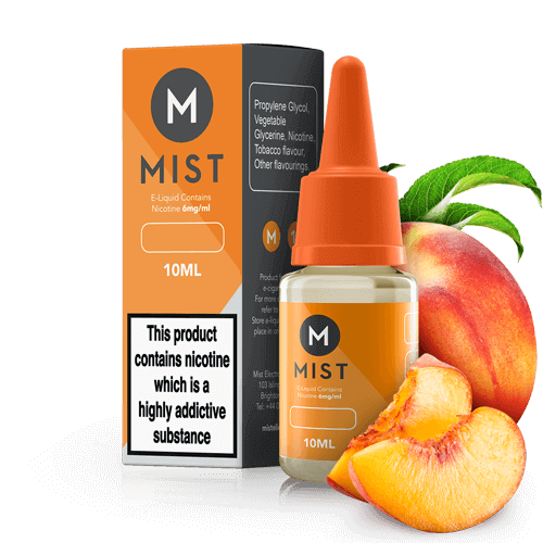 Juicy Peach E Liquid 10ml — 30PG/70VG (Extra Vapour) / NONE 0mg