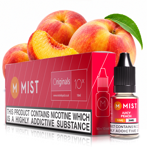 Juicy Peach Vape Juice (10x10ml)