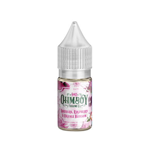 Ohm Boy Rhubarb Raspberry and Orange Blossom Nic Salt