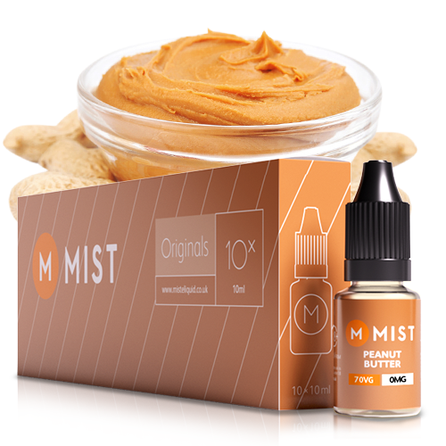 Peanut Butter E Liquid (10x10ml) — 30PG/70VG (Extra Vapour) / NONE 0mg