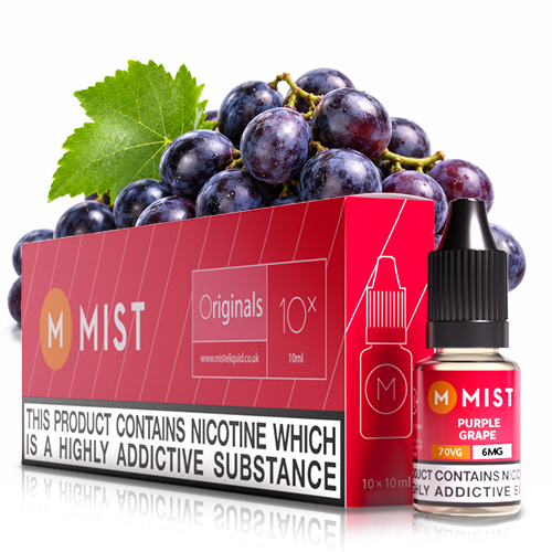Purple Grape Vape Juice (10x10ml) — 30PG/70VG (Extra Vapour) / LOW 6mg
