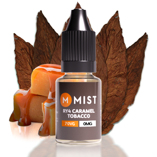 RY4 Caramel Tobacco E Liquid 10ml — 30PG/70VG (Extra Vapour) / NONE 0mg