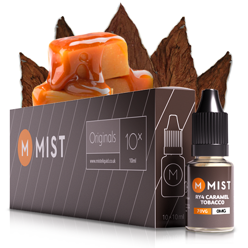 RY4 Caramel Tobacco E Liquid (10x10ml) — 30PG/70VG (Extra Vapour) / NONE 0mg