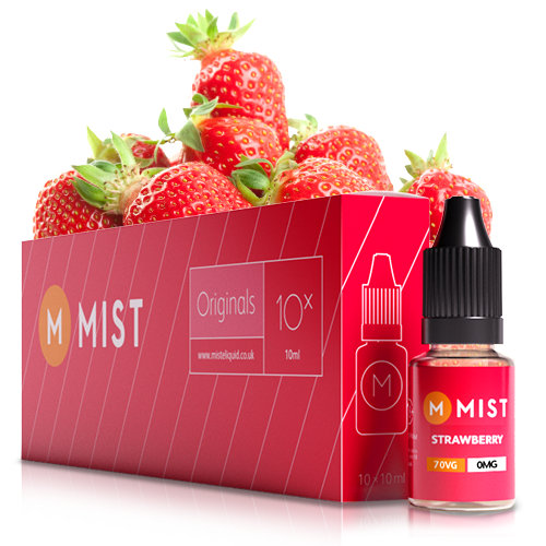 Strawberry E Liquid (10x10ml) — 30PG/70VG (Extra Vapour) / NONE 0mg