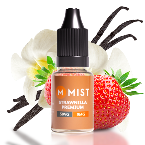 Strawnilla Premium E Liquid 10ml — NONE 0mg