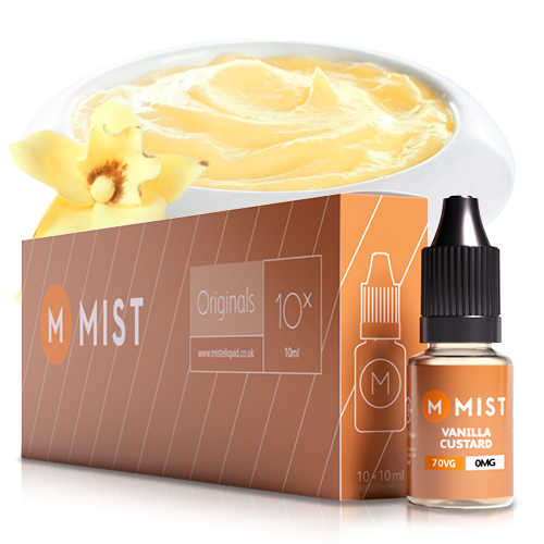 Vanilla Custard E Liquid (10x10ml) — 30PG/70VG (Extra Vapour) / NONE 0mg