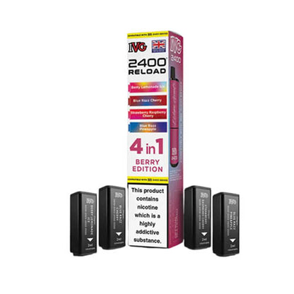 IVG 2400 Reload Multi Flavour Edition Prefilled Pods X4