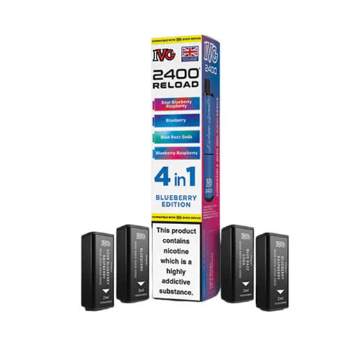 IVG 2400 Reload Multi Flavour Edition Prefilled Pods X4 — Blueberry Edition