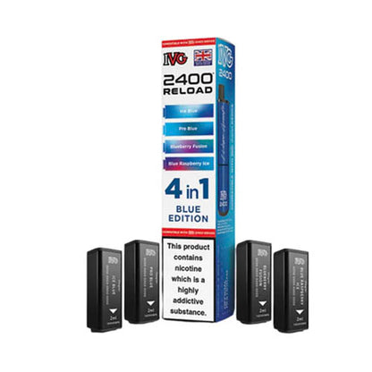 IVG 2400 Reload Multi Flavour Edition Prefilled Pods X4